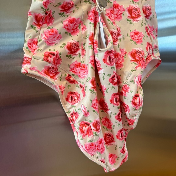 NWT LoveShackFancy Shailee One Piece Swimsuit Bathing suit Rose floral swimwear - Picture 12 of 16